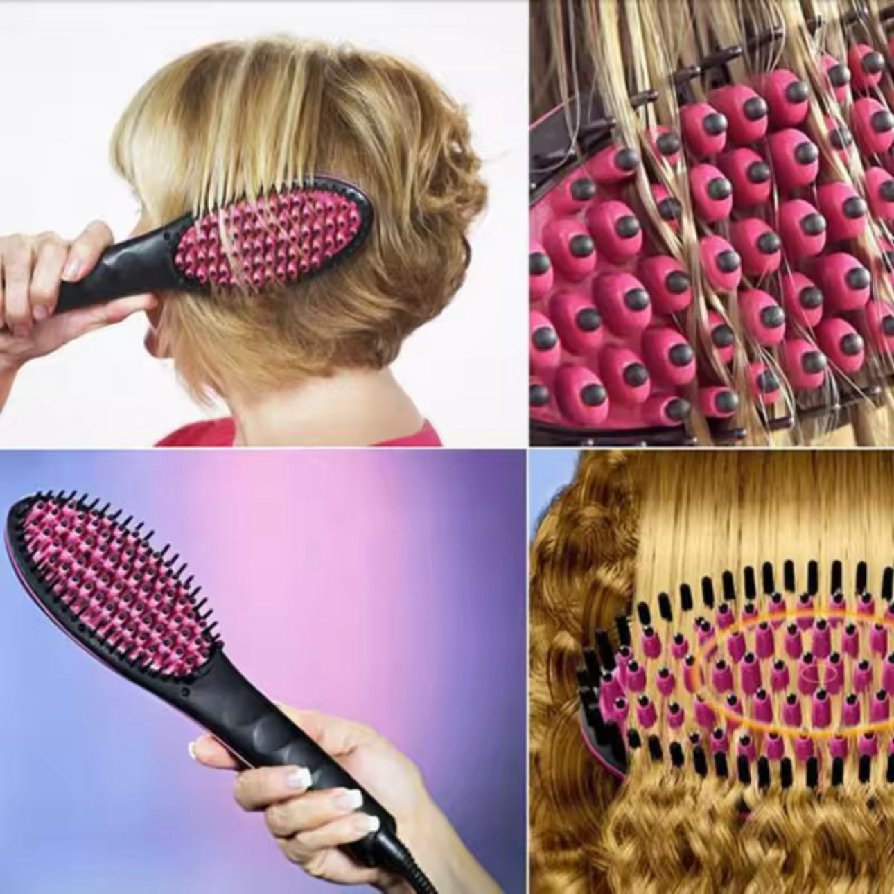Electric Heating Professional Comb-Electric Hair Brush Straightener