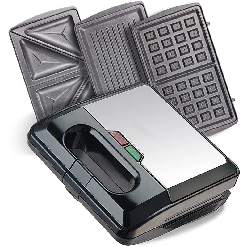 3-in-1 Snacks Maker โ Subway, Steak & Waffles Maker