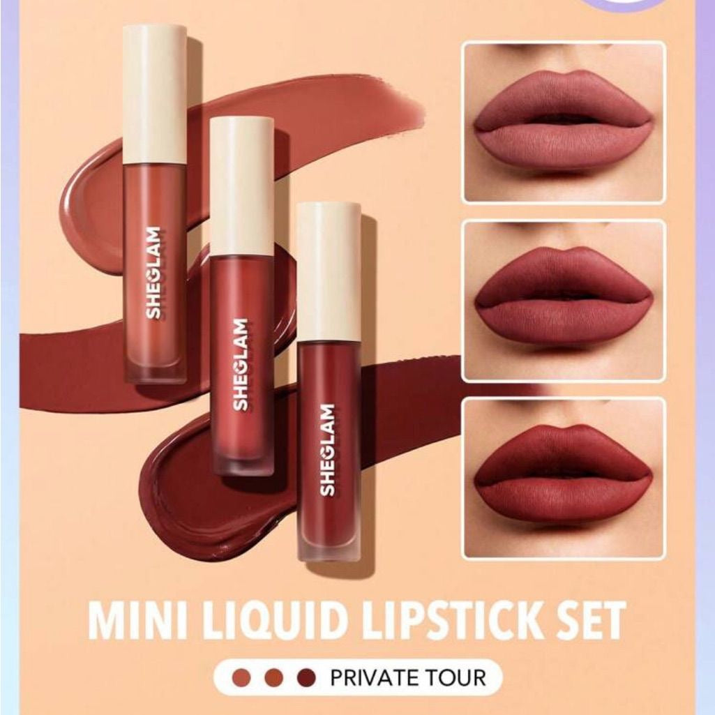 SHEGLAM Matte Allure Mini Liquid Lipstick Set