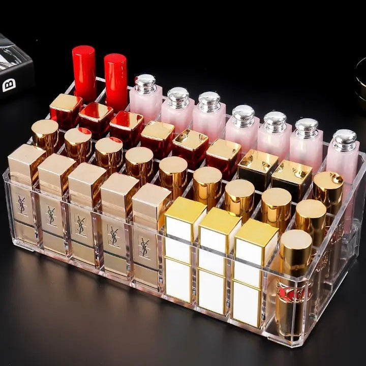 Acrylic Made Lipstick Case. 36 Grids Lipstick Organizer.