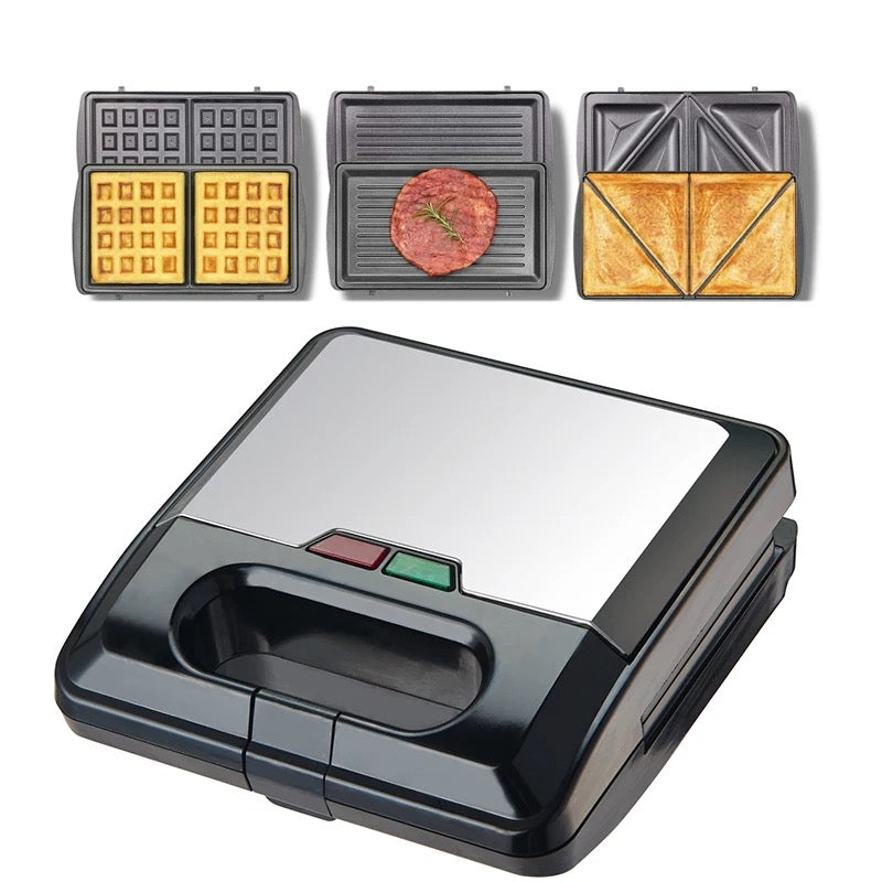 3-in-1 Snacks Maker โ Subway, Steak & Waffles Maker