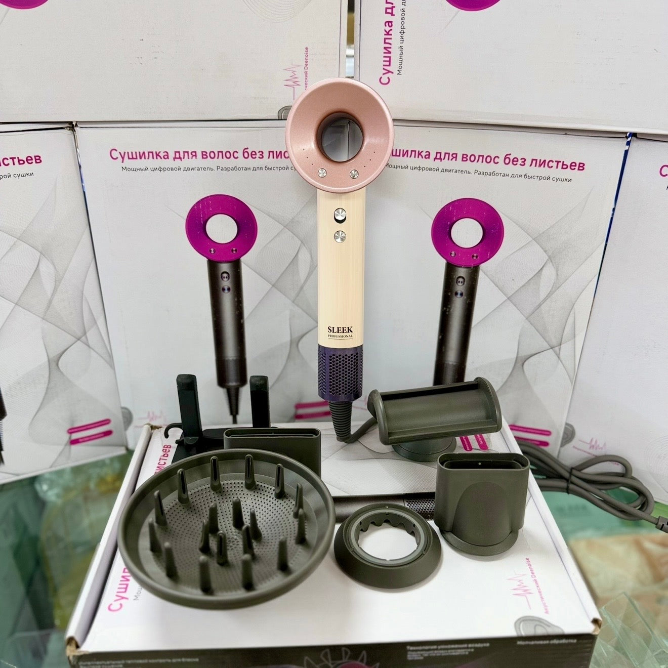 Sleek Professional 5 Nozzle Blow Dryer | Best Price in Bangladesh.