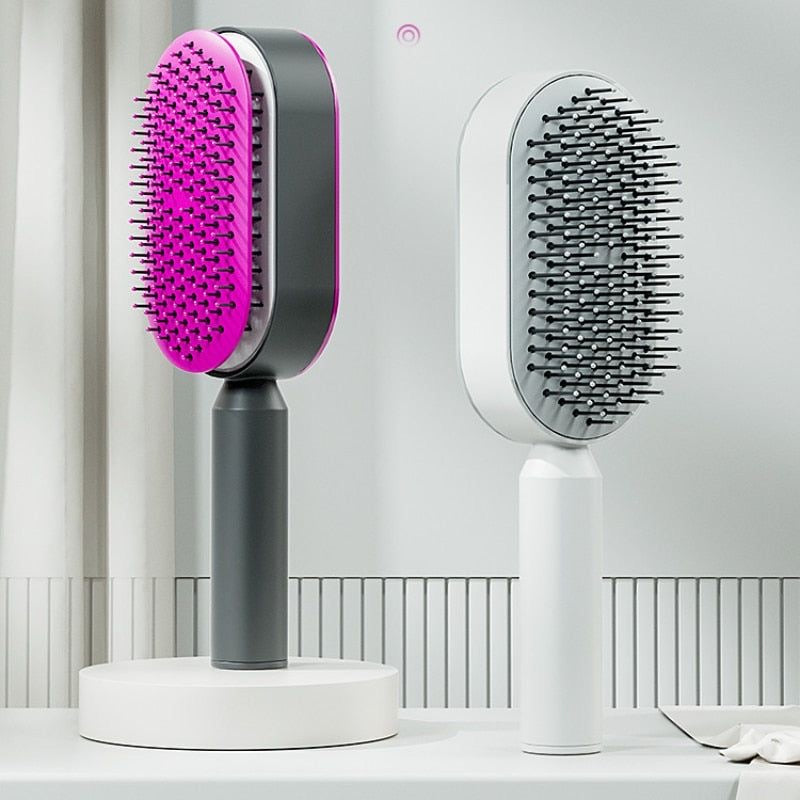 Self-Cleaning Hair Brush โ Tangle-Free, Hygienic & Effortless Styling