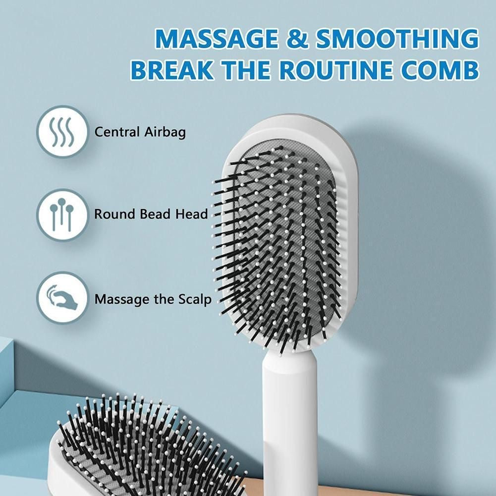 Self-Cleaning Hair Brush โ Tangle-Free, Hygienic & Effortless Styling