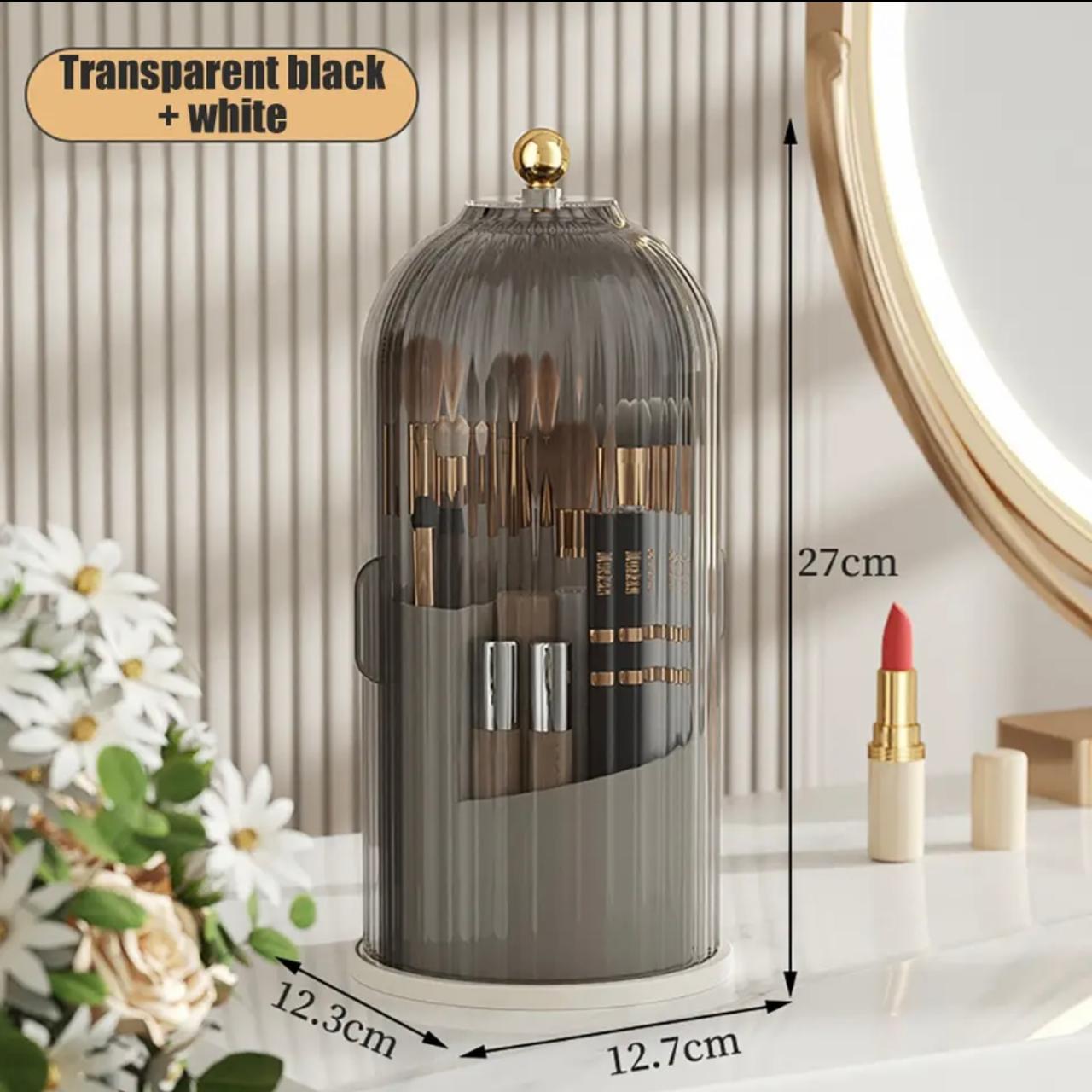 Makeup Brush Case with Sliding Door- 100% Dustproof Brush Holder.