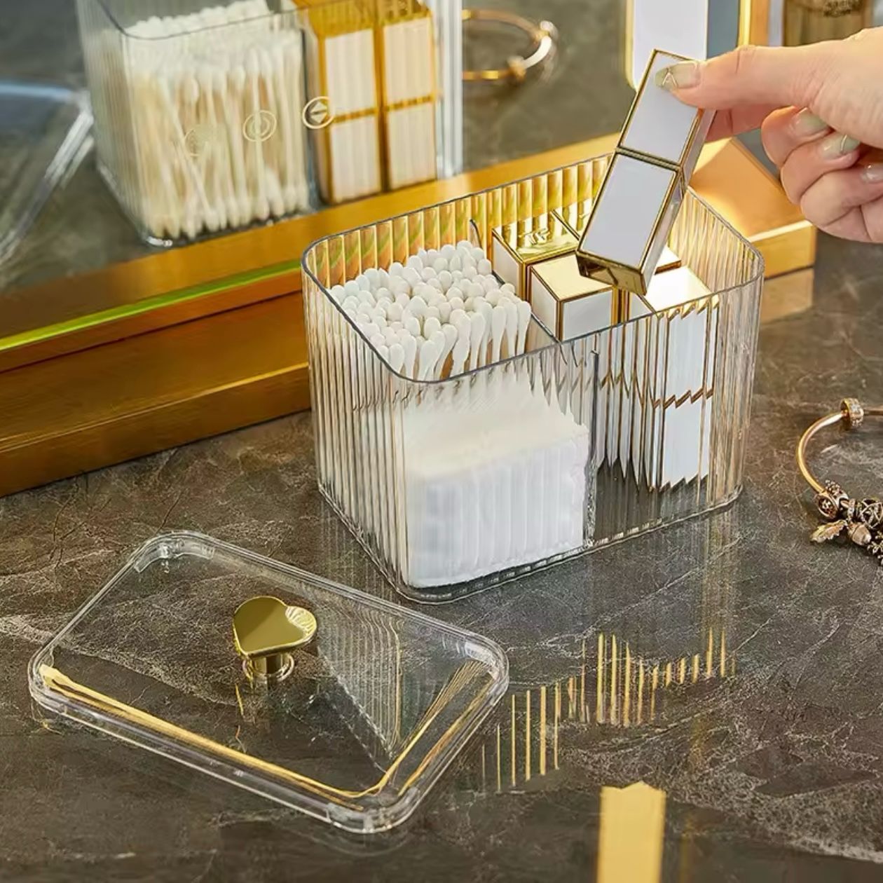 Cosmetics Organizers Storage-Transparent Multipurpose Box