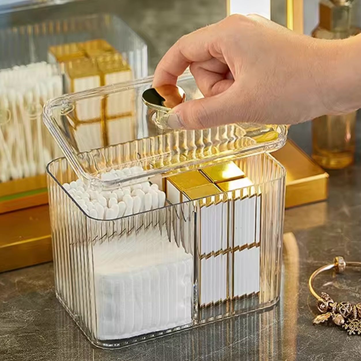 Cosmetics Organizers Storage-Transparent Multipurpose Box
