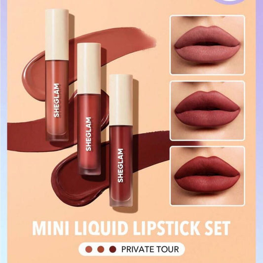 SHEGLAM Matte Allure Mini Liquid Lipstick Set
