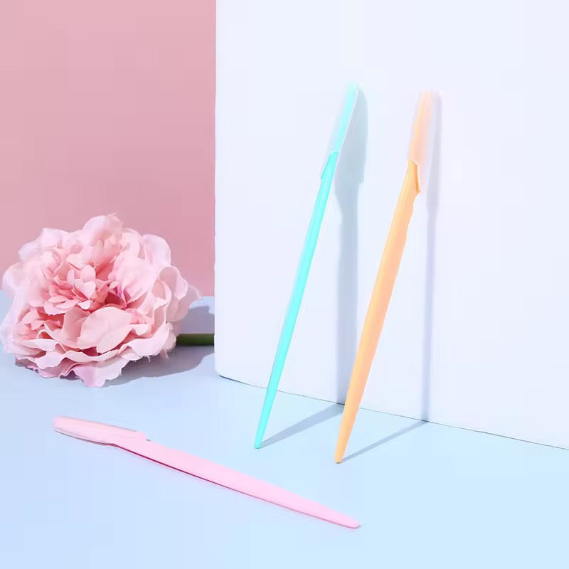 Eyebrow Razor – 3-Piece Set (Stainless Safety Cover)