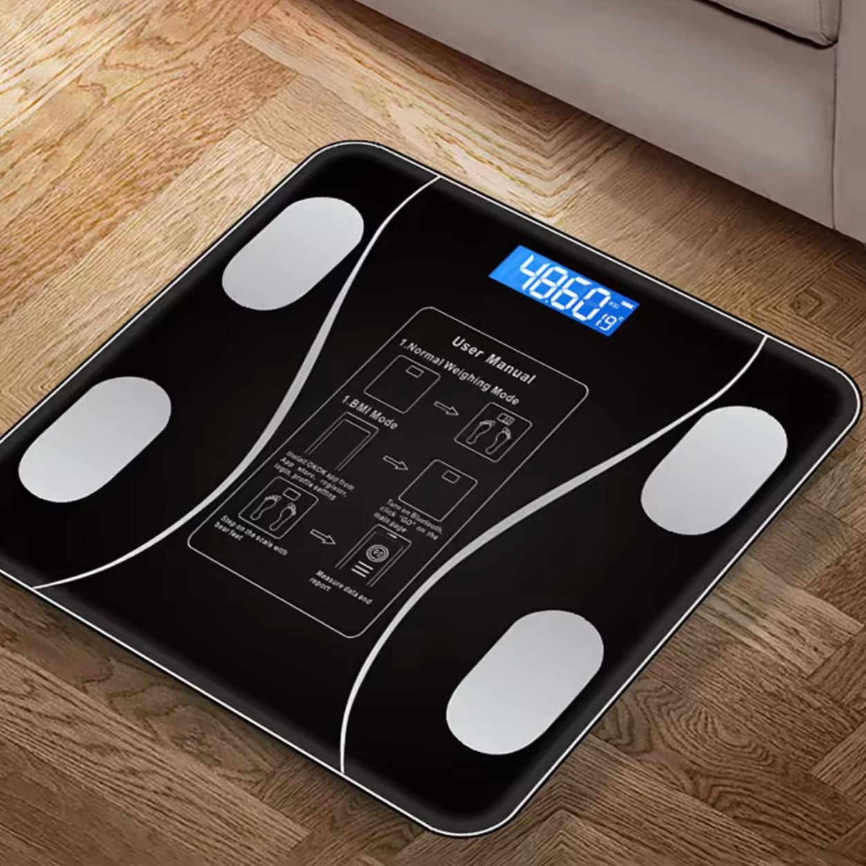Smart Intelligent weight scale-wireless connection, with LCD display