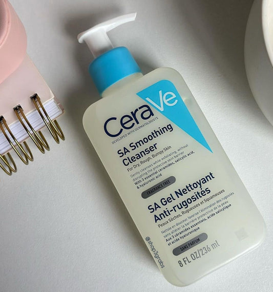 CeraVe SA Smoothing Cleanser (236ml) – For Dry, Rough, and Bumpy Skin