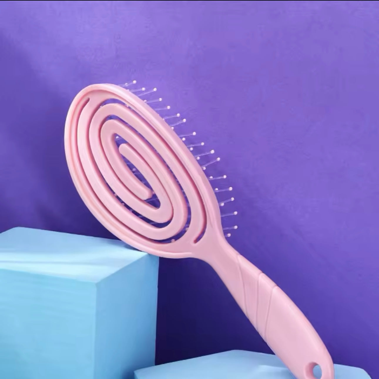 Relaxing Elastic Massage Comb Portable Hair Brush