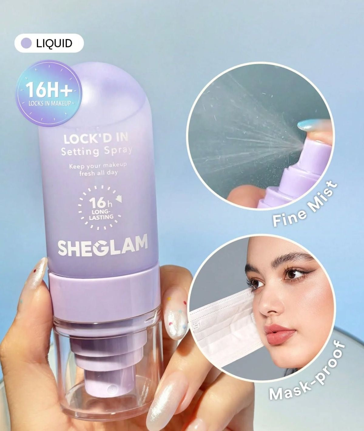 Sheglam Lock’d In Setting Spray (55ml)