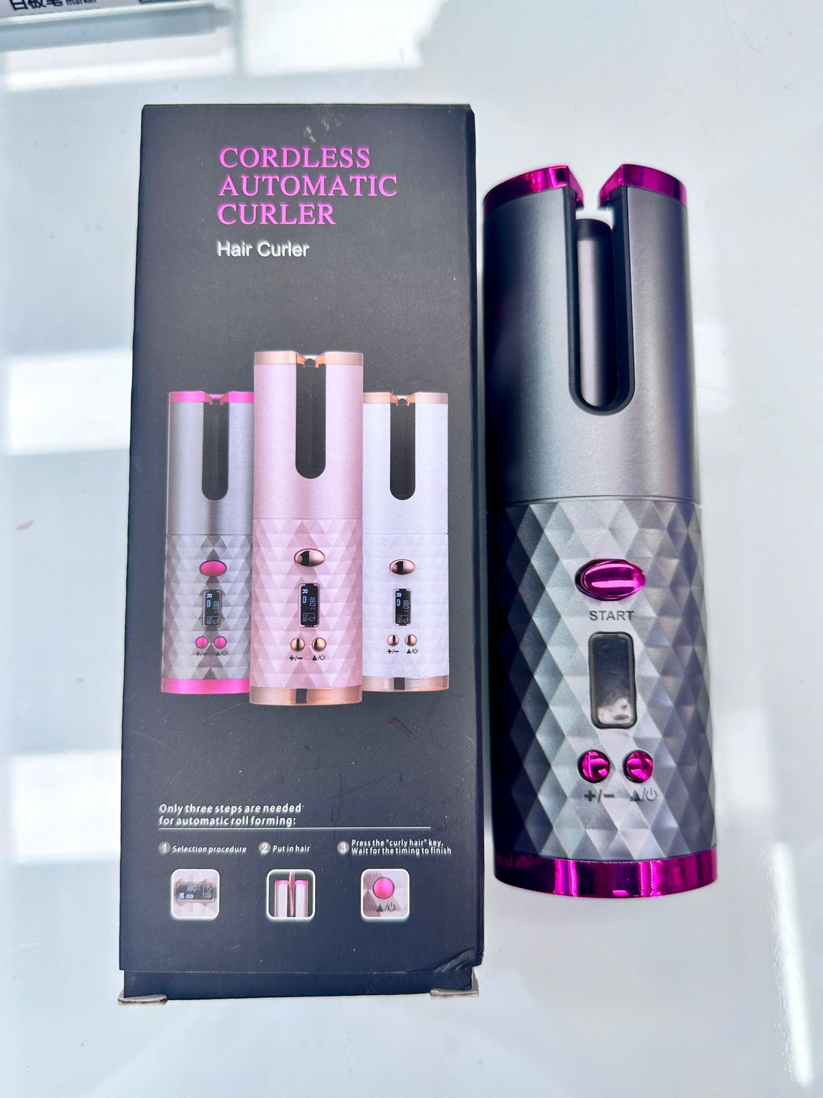 Auto Curler For Perfect Hair Styling with Rechargeable Feature.