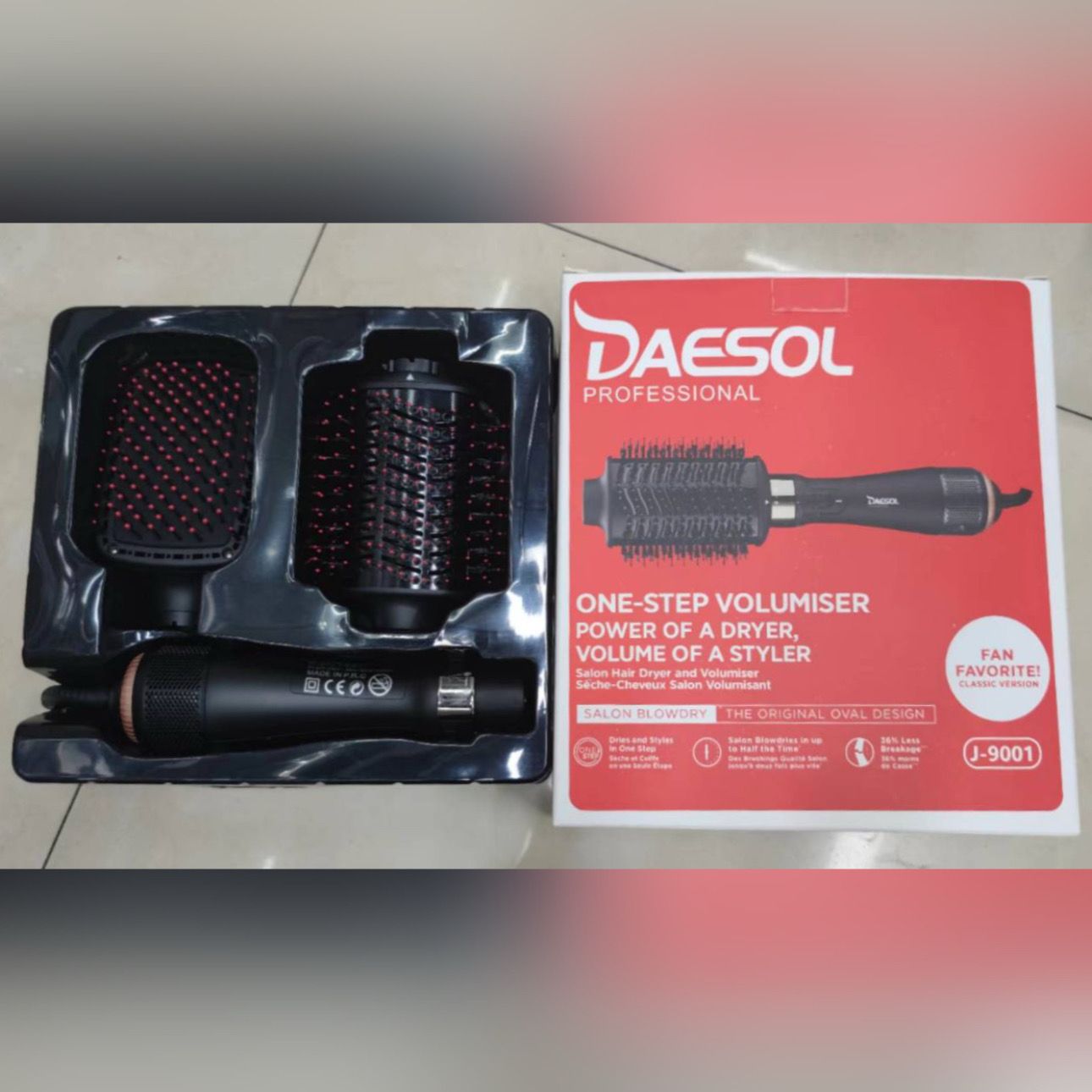 REVLON Quality- DAESOL Branded Volumizer with 2 Aluminum Heads